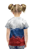 Заказать детскую футболку в Москве. Футболка с полной запечаткой для девочек Россия от Media M  - готовые дизайны и нанесение принтов.