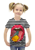 Заказать детскую футболку в Москве. Футболка с полной запечаткой для девочек Taste It от Евгения Маслова - готовые дизайны и нанесение принтов.