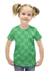 Заказать детскую футболку в Москве. Футболка с полной запечаткой для девочек Горох и линия от valezar - готовые дизайны и нанесение принтов.