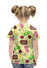 Заказать детскую футболку в Москве. Футболка с полной запечаткой для девочек Мороженое от IrinkaArt  - готовые дизайны и нанесение принтов.