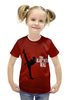 Заказать детскую футболку в Москве. Футболка с полной запечаткой для девочек Каратэ Пацан от hardstore - готовые дизайны и нанесение принтов.
