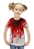 Заказать детскую футболку в Москве. Футболка с полной запечаткой для девочек Счастливого хеллоуина от prodesign - готовые дизайны и нанесение принтов.