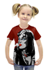 Заказать детскую футболку в Москве. Футболка с полной запечаткой для девочек Ума Турман от ПРИНТЫ ПЕЧАТЬ  - готовые дизайны и нанесение принтов.
