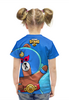 Заказать детскую футболку в Москве. Футболка с полной запечаткой для девочек BRAWL STARS EL BROWN от geekbox - готовые дизайны и нанесение принтов.