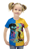 Заказать детскую футболку в Москве. Футболка с полной запечаткой для девочек Черепа арт от ПРИНТЫ ПЕЧАТЬ  - готовые дизайны и нанесение принтов.
