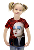 Заказать детскую футболку в Москве. Футболка с полной запечаткой для девочек Королева Червей от skynatural - готовые дизайны и нанесение принтов.