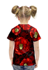 Заказать детскую футболку в Москве. Футболка с полной запечаткой для девочек Цветы мака от THE_NISE  - готовые дизайны и нанесение принтов.