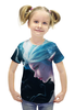 Заказать детскую футболку в Москве. Футболка с полной запечаткой для девочек Девушка от THE_NISE  - готовые дизайны и нанесение принтов.