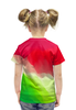 Заказать детскую футболку в Москве. Футболка с полной запечаткой для девочек Переливы цветов от THE_NISE  - готовые дизайны и нанесение принтов.
