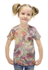 Заказать детскую футболку в Москве. Футболка с полной запечаткой для девочек Весенние цветки от THE_NISE  - готовые дизайны и нанесение принтов.