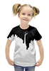 Заказать детскую футболку в Москве. Футболка с полной запечаткой для девочек Космическая краска от ISliM - готовые дизайны и нанесение принтов.