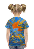 Заказать детскую футболку в Москве. Футболка с полной запечаткой для девочек Солнце от Максим Кашин - готовые дизайны и нанесение принтов.