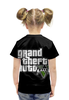 Заказать детскую футболку в Москве. Футболка с полной запечаткой для девочек GTA 5 от game-fan - готовые дизайны и нанесение принтов.