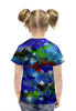 Заказать детскую футболку в Москве. Футболка с полной запечаткой для девочек Зимние звезды от d_ari.design@mail.ru - готовые дизайны и нанесение принтов.