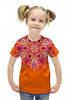 Заказать детскую футболку в Москве. Футболка с полной запечаткой для девочек Космическая мандала, фрактал  от eszadesign - готовые дизайны и нанесение принтов.