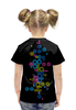 Заказать детскую футболку в Москве. Футболка с полной запечаткой для девочек Психоделика 2 от Виктор Гришин - готовые дизайны и нанесение принтов.