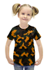 Заказать детскую футболку в Москве. Футболка с полной запечаткой для девочек Камуфляж текстура от THE_NISE  - готовые дизайны и нанесение принтов.
