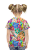 Заказать детскую футболку в Москве. Футболка с полной запечаткой для девочек Floral Design от balden - готовые дизайны и нанесение принтов.