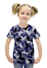 Заказать детскую футболку в Москве. Футболка с полной запечаткой для девочек Пиксельный от THE_NISE  - готовые дизайны и нанесение принтов.