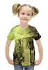 Заказать детскую футболку в Москве. Футболка с полной запечаткой для девочек Мегаполис от THE_NISE  - готовые дизайны и нанесение принтов.