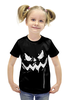 Заказать детскую футболку в Москве. Футболка с полной запечаткой для девочек Halloween от denis01001 - готовые дизайны и нанесение принтов.