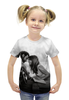 Заказать детскую футболку в Москве. Футболка с полной запечаткой для девочек Звезда Родилась от skynatural - готовые дизайны и нанесение принтов.