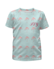 Заказать детскую футболку в Москве. Футболка с полной запечаткой для девочек Розовый полет от anomalica - готовые дизайны и нанесение принтов.