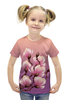 Заказать детскую футболку в Москве. Футболка с полной запечаткой для девочек Магнолия от Ирина - готовые дизайны и нанесение принтов.