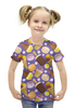 Заказать детскую футболку в Москве. Футболка с полной запечаткой для девочек Прохладные сладости от IrinkaArt  - готовые дизайны и нанесение принтов.