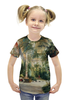 Заказать детскую футболку в Москве. Футболка с полной запечаткой для девочек Интерьер Пальмового дома (Карл Блехен) от trend - готовые дизайны и нанесение принтов.