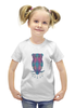 Заказать детскую футболку в Москве. Футболка с полной запечаткой для девочек  Птичка от THE_NISE  - готовые дизайны и нанесение принтов.