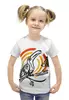 Заказать детскую футболку в Москве. Футболка с полной запечаткой для девочек Туканчик маркером от ELENA ZHARINOVA - готовые дизайны и нанесение принтов.