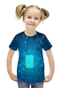 Заказать детскую футболку в Москве. Футболка с полной запечаткой для девочек Процессор от THE_NISE  - готовые дизайны и нанесение принтов.