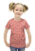 Заказать детскую футболку в Москве. Футболка с полной запечаткой для девочек Кошки и цветы от bd-art  - готовые дизайны и нанесение принтов.