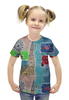 Заказать детскую футболку в Москве. Футболка с полной запечаткой для девочек Лондон от mrs-snit@yandex.ru - готовые дизайны и нанесение принтов.