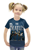 Заказать детскую футболку в Москве. Футболка с полной запечаткой для девочек The Beatles  от ПРИНТЫ ПЕЧАТЬ  - готовые дизайны и нанесение принтов.