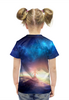 Заказать детскую футболку в Москве. Футболка с полной запечаткой для девочек Человек, Вершина от BestPrint  - готовые дизайны и нанесение принтов.