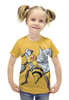 Заказать детскую футболку в Москве. Футболка с полной запечаткой для девочек Бидрилл от scoopysmith - готовые дизайны и нанесение принтов.