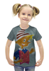 Заказать детскую футболку в Москве. Футболка с полной запечаткой для девочек Букварь от mrs-snit@yandex.ru - готовые дизайны и нанесение принтов.