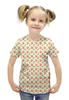 Заказать детскую футболку в Москве. Футболка с полной запечаткой для девочек Лисички от T-shirt print  - готовые дизайны и нанесение принтов.