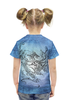 Заказать детскую футболку в Москве. Футболка с полной запечаткой для девочек Дракон-ветер от hontor - готовые дизайны и нанесение принтов.