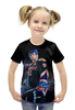 Заказать детскую футболку в Москве. Футболка с полной запечаткой для девочек Хоккей / Hockey от aleks_say - готовые дизайны и нанесение принтов.