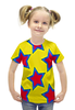 Заказать детскую футболку в Москве. Футболка с полной запечаткой для девочек Звезды от THE_NISE  - готовые дизайны и нанесение принтов.