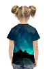 Заказать детскую футболку в Москве. Футболка с полной запечаткой для девочек Ночная дорога от THE_NISE  - готовые дизайны и нанесение принтов.