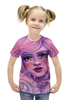 Заказать детскую футболку в Москве. Футболка с полной запечаткой для девочек Розовое настроение от d_ari.design@mail.ru - готовые дизайны и нанесение принтов.