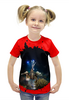 Заказать детскую футболку в Москве. Футболка с полной запечаткой для девочек Рыба Крылатка от Оксана Музыка - готовые дизайны и нанесение принтов.