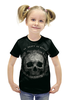 Заказать детскую футболку в Москве. Футболка с полной запечаткой для девочек Heavy Metal Art от Leichenwagen - готовые дизайны и нанесение принтов.