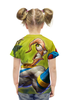 Заказать детскую футболку в Москве. Футболка с полной запечаткой для девочек Червяк Джим от Dover - готовые дизайны и нанесение принтов.