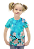 Заказать детскую футболку в Москве. Футболка с полной запечаткой для девочек Цветущее дерево от THE_NISE  - готовые дизайны и нанесение принтов.