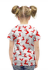 Заказать детскую футболку в Москве. Футболка с полной запечаткой для девочек Олени от icase - готовые дизайны и нанесение принтов.